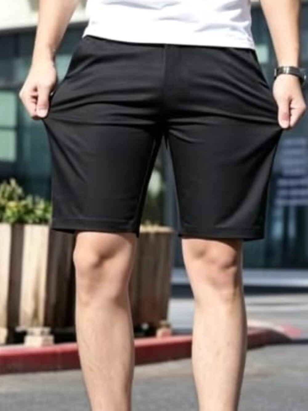 Stretch Chino Shorts Men's Business Casual
